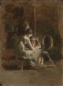 Skisser till "Home-Spun", 1881 av Thomas Eakins