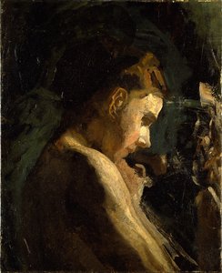 Studie av en flickas huvud av Thomas Eakins