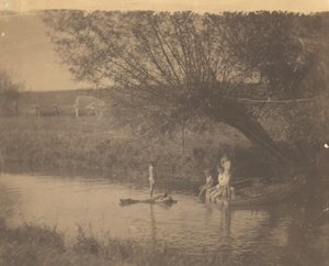 [Susan Macdowell och Crowell-barnen i Avondale, Pennsylvania] av Thomas Eakins