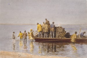 Tar upp nätet, 1881. av Thomas Eakins