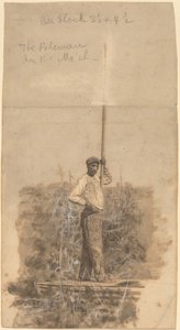 Poleman in the Mash av Thomas Eakins