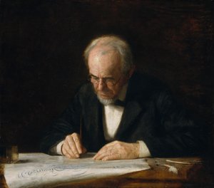 Den skrivande mästaren, 1882. av Thomas Eakins