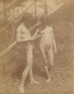 [Två manliga nakenstudier] av Thomas Eakins