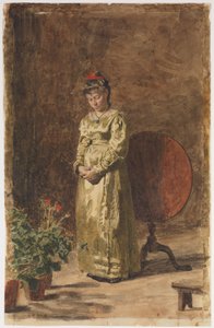 Ung flicka i meditation av Thomas Eakins