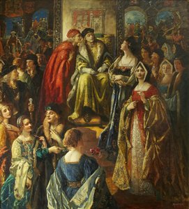 Kung Henrik VII bötfällde Bristols medborgare för att deras fruar var så fint klädda av Thomas Edwin Mostyn