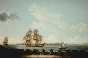 Southsea Battery (olja på duk) av Thomas Elliott