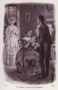 Illustration för The Woman in White av Wilkie Collins (litho)
