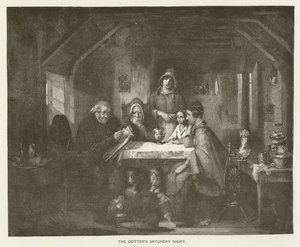 The Cotters lördagskväll av Thomas Faed