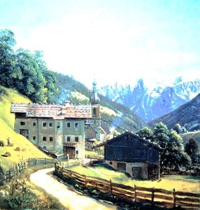 Ramsau (olja på papper)