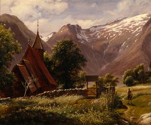 Tjugums kyrka, Balestrand av Thomas Fearnley