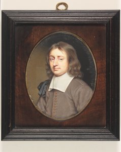 Christopher Simpson (akvarell på veläng) av Thomas Flatman