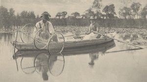Utläggning av bognätet,1886 (foto)