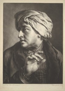 Huvud av en man med turban av Thomas Frye