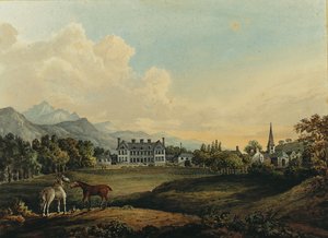 Utsikt i Killarney: Lord Kenmares hus av Thomas Gage