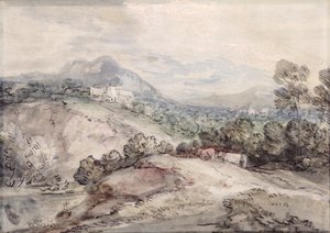 Ett kuperat landskap av Thomas Gainsborough
