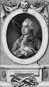 George Colman den äldre, graverad av John Hall av Thomas Gainsborough