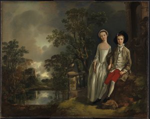Heneage Lloyd och hans syster Lucy av Thomas Gainsborough