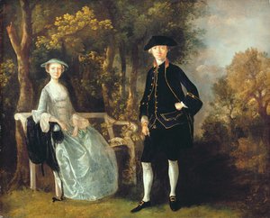 Lady Lloyd och hennes son, Richard Savage Lloyd, från Hintlesham Hall, Suffolk, ca 1745-46 (olja på duk) av Thomas Gainsborough