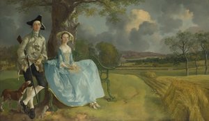Herr och fru Andrews, 1750 av Thomas Gainsborough
