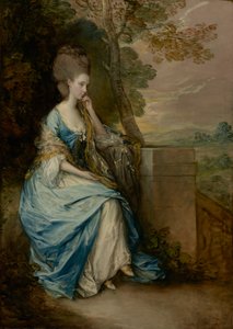 Porträtt av Anne, grevinna av Chesterfield, 1777-8 (olja på duk0