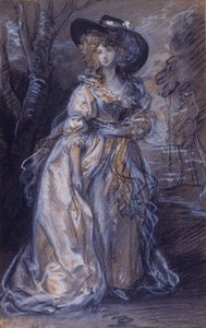 Studie av en dam av Thomas Gainsborough