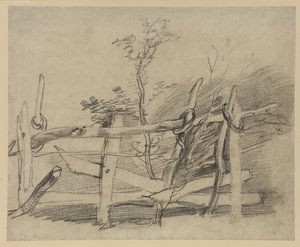 Studie av ett gammalt hinder av Thomas Gainsborough