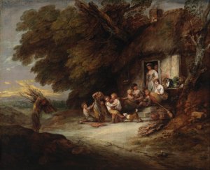 Stugans dörr av Thomas Gainsborough
