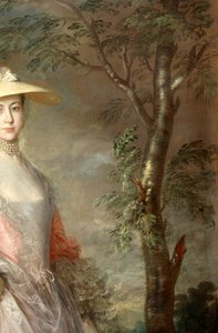 Träddetalj, från en målning av Mary, grevinnan Howe, c.1760 (olja på duk) av Thomas Gainsborough