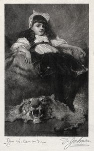 Porträtt av ett barn av Thomas George Johnson