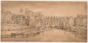Ett urval av tjugo av de mest pittoreska vyerna i Paris, 1802. av Thomas Girtin