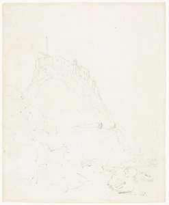 Holy Island Castle, Durham av Thomas Girtin