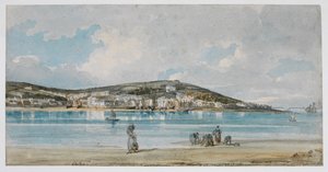 Utsikt över Appledore, North Devon, från Instow Sands av Thomas Girtin