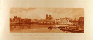 Ansicht der Pont de la Tournelle & Notre Dame vom Arsenal aus