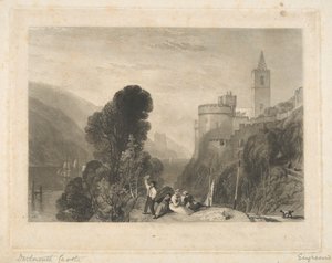 Dartmouth Castle, vid floden Dart