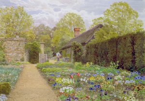 Pansy Garden, Munstead Wood, Surrey, hem för Gertrude Jekyll;