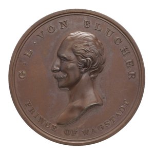 Medalj till minne av Wellington och Blücher vid Waterloo av Thomas Halliday