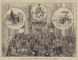 Cykel- och trehjulingsutställning i Rådhuset, Holborn av Thomas Harrington Wilson
