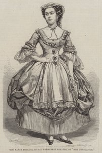 Miss Fanny Stirling, från Haymarket Theatre, som Miss Hardcastle av Thomas Harrington Wilson