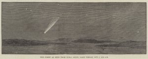 Kometen sett från HMS Orion, Lake Timsah, 1 oktober, 4.30 av Thomas Harrington Wilson
