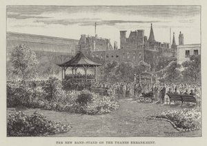 Den nya orkesterbyggnaden på Thames Embankment av Thomas Harrington Wilson