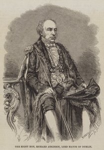 Rätten ärade Richard Atkinson, överborgmästare i Dublin