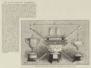 Royal Military Exhibition, Troféer i Gordon House av Thomas Harrington Wilson