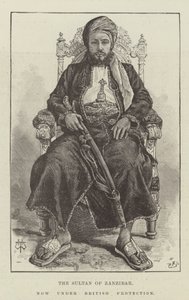Sultanen av Zanzibar, nu under brittiskt skydd av Thomas Harrington Wilson