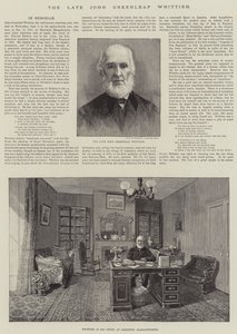 Den bortgångne John Greenleaf Whittier av Thomas Harrington Wilson
