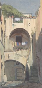 Ett hus i Sorrento, mitten av 1800-talet.