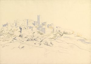 Akropolis från Areopagus, Aten, 24 april 1846.