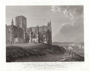 Priory Church i Haddington av Thomas Hearne