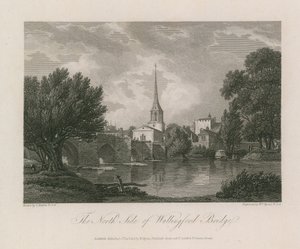 Den norra sidan av Wallingford Bridge av Thomas Hearne