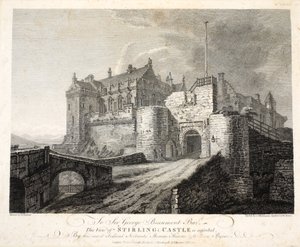 Vy över Stirling Castle, eng. William Byrne, pub. 1781 av Thomas Hearne