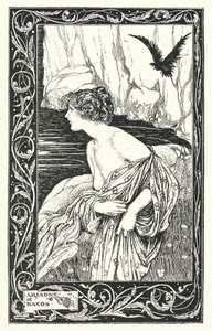 Ariadne på Naxos (litografi) av Thomas Heath Robinson